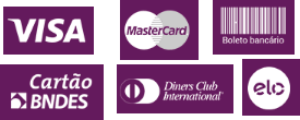 Formas de Pagamento - Cartões de Crédito, boleto e Cartão BNDES